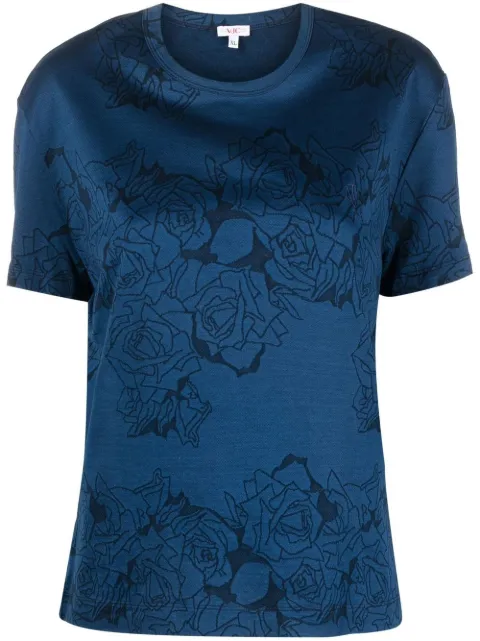 Versace Pre-Owned playera con estampado floral 2000