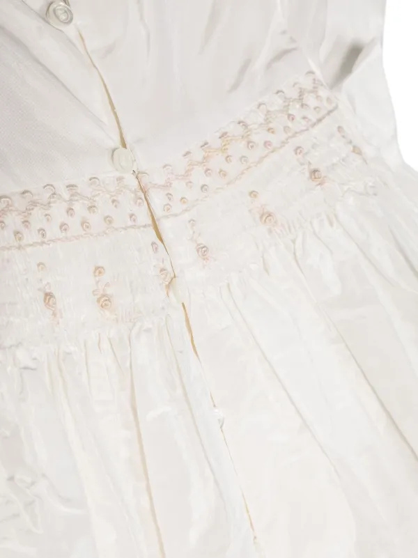 bonpoint 白ワンピース　8a Bonpoint シルクワンピース | ホワイト | FARFETCH JP