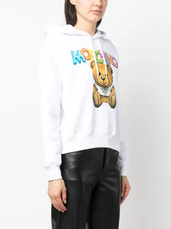 Moschino Teddy Bear Cotton Hoodie - Farfetch