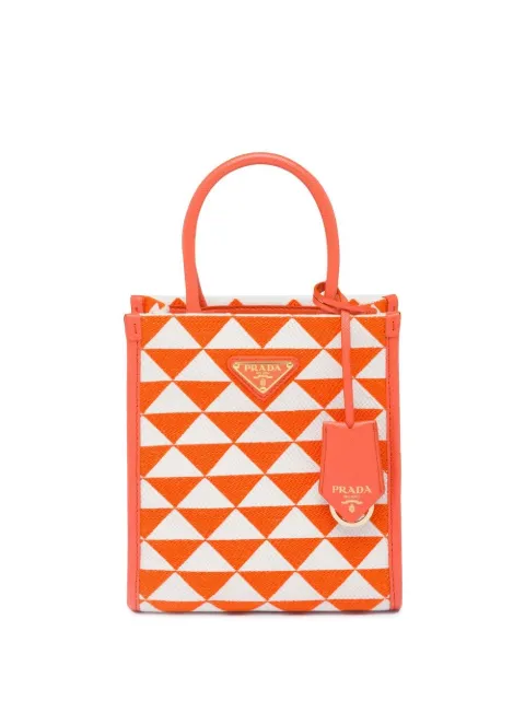 Prada Symbole embroidered mini bag