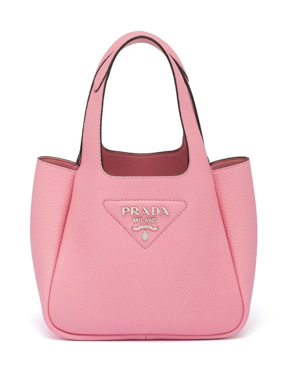 Prada Handtasche Mit Logo-schild In Pink