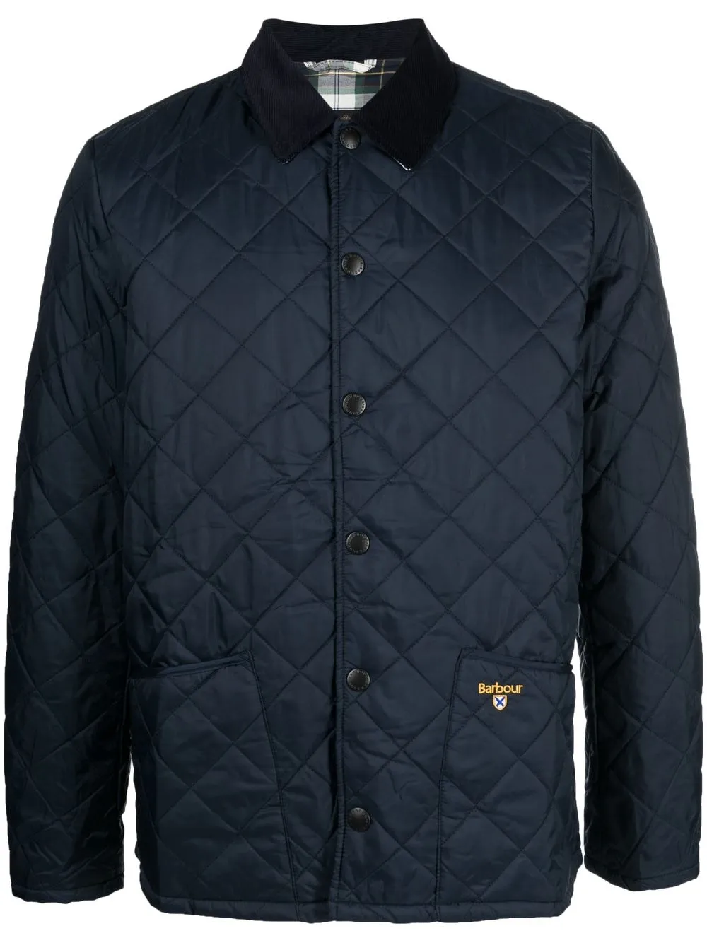 Barbour logopatch Quilted Jacket Farfetch