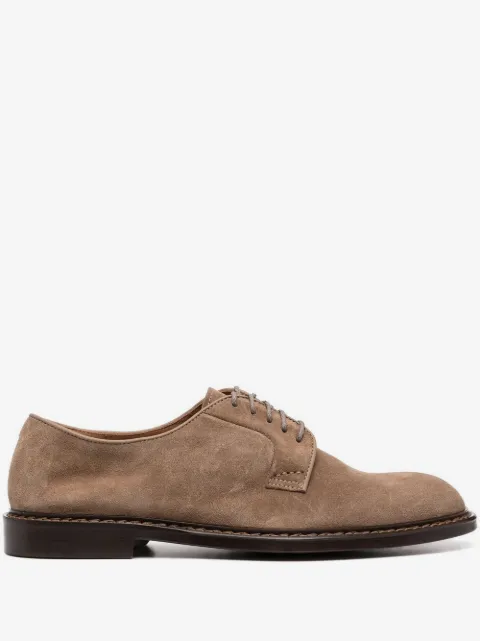 Doucal's lace-up suede derby shoes