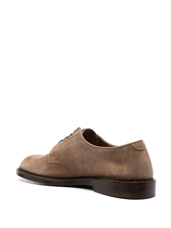 Tan suede derby shoes sale