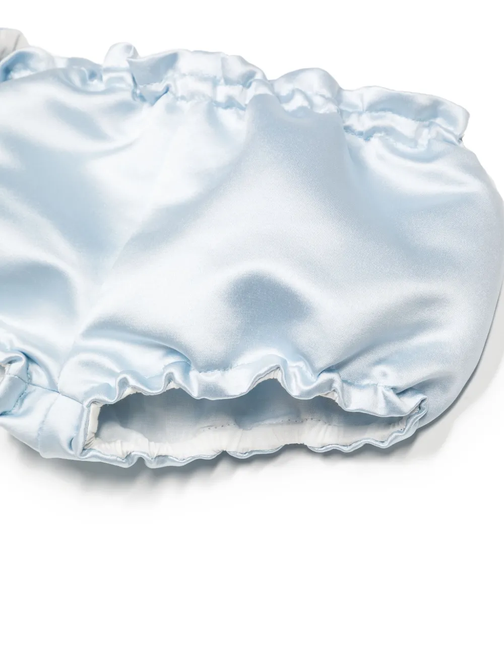  Hucklebones London Bow-detail Embroidered Design Dress - Cerulean 