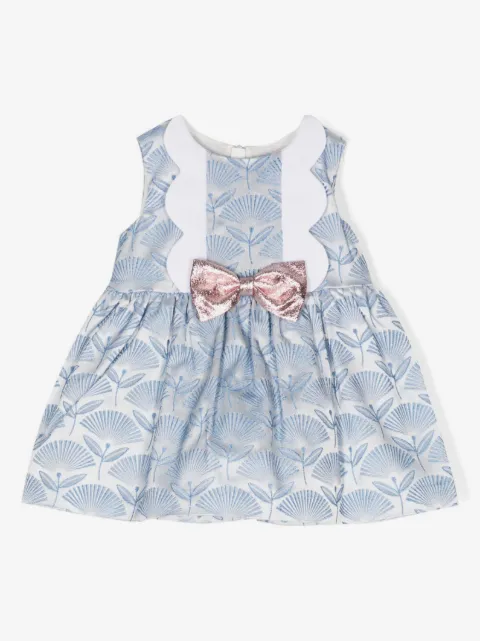 Hucklebones London vestido bordado con detalle de moño