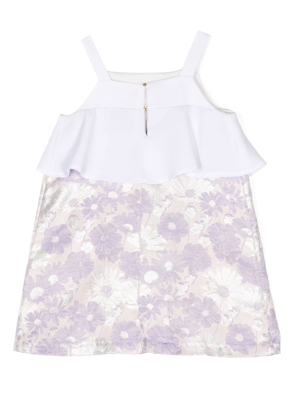 Shop Hucklebones London Bow-detail Floral-print Mini Dress In Purple