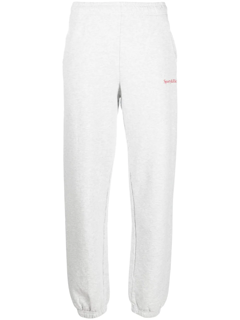 Sporty And Rich Logo-print Track Pants In Grey