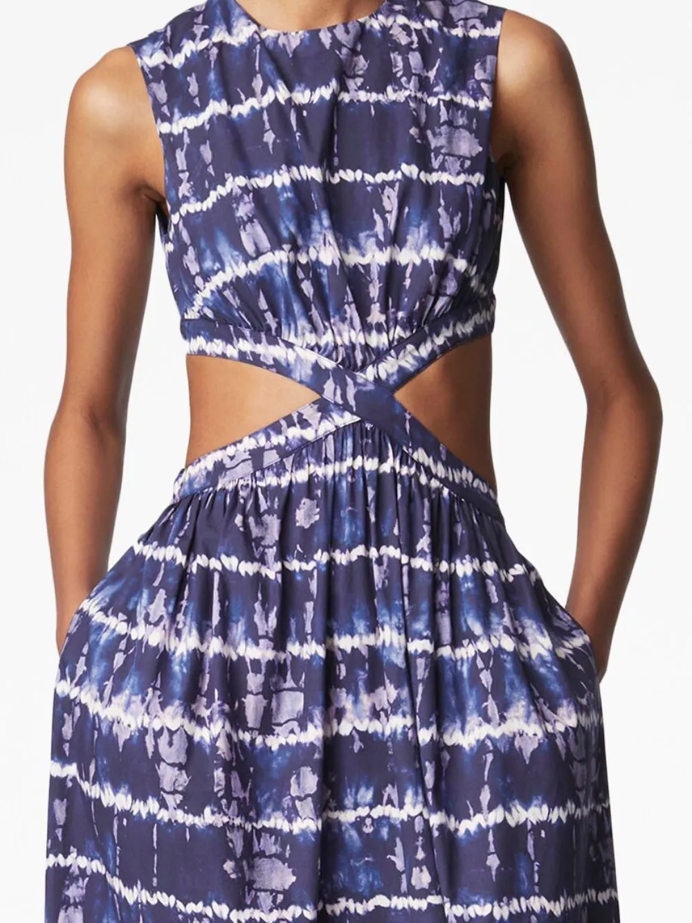 Altuzarra Ashima Tie-dye Maxi Dress in Blue, view 5