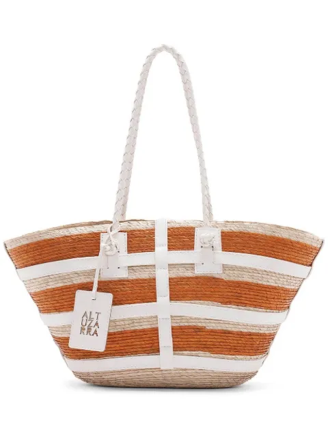 Altuzarra small Watermill raffia tote bag