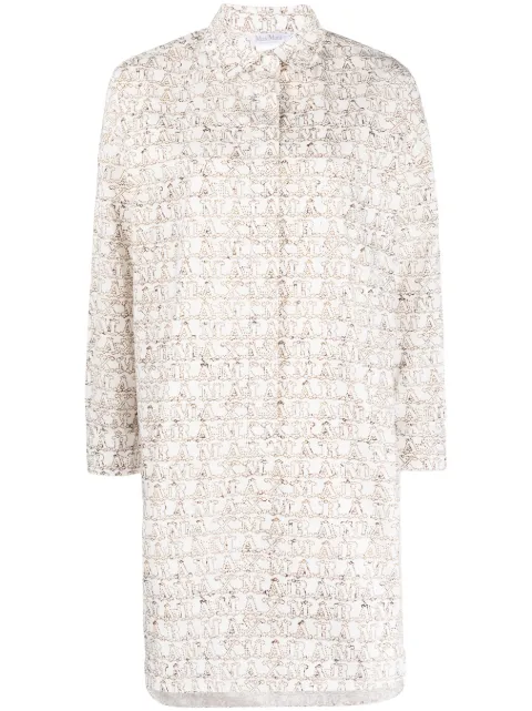Max Mara vestido camisero con estampado 