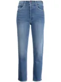 MOTHER front-fastening cropped jeans - Blue