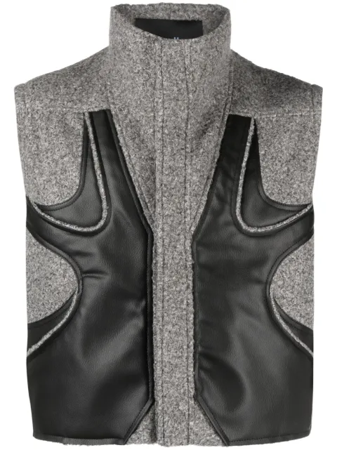 AV Vattev panelled cropped gilet