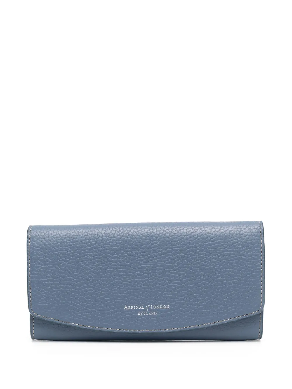 aspinal of london madison leather purse - blue