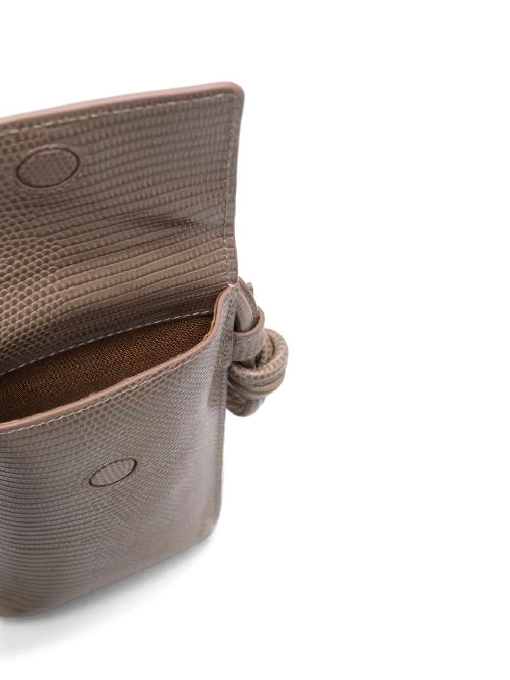 Aspinal Of London Ella Leather Phone Pouch In Nude