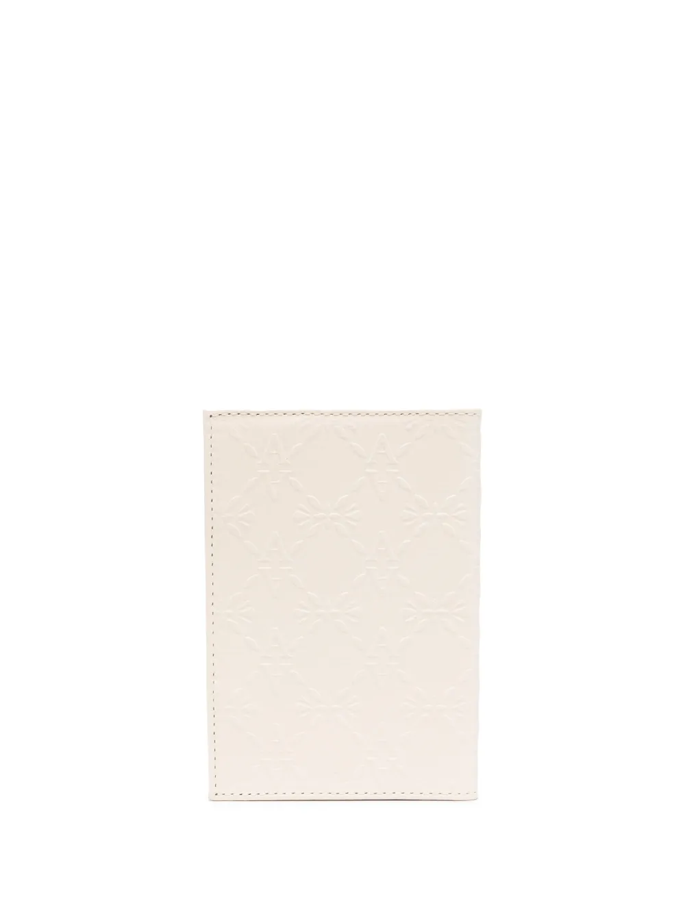 aspinal of london monogram leather passport cover - neutrals