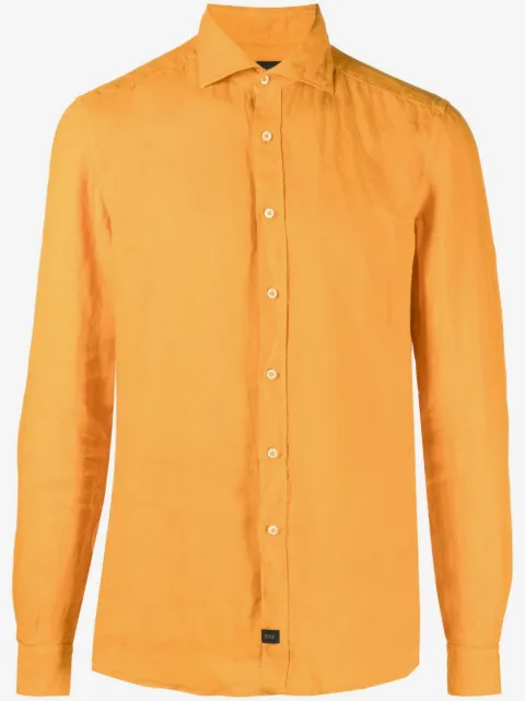 Fay long-sleeve linen shirt