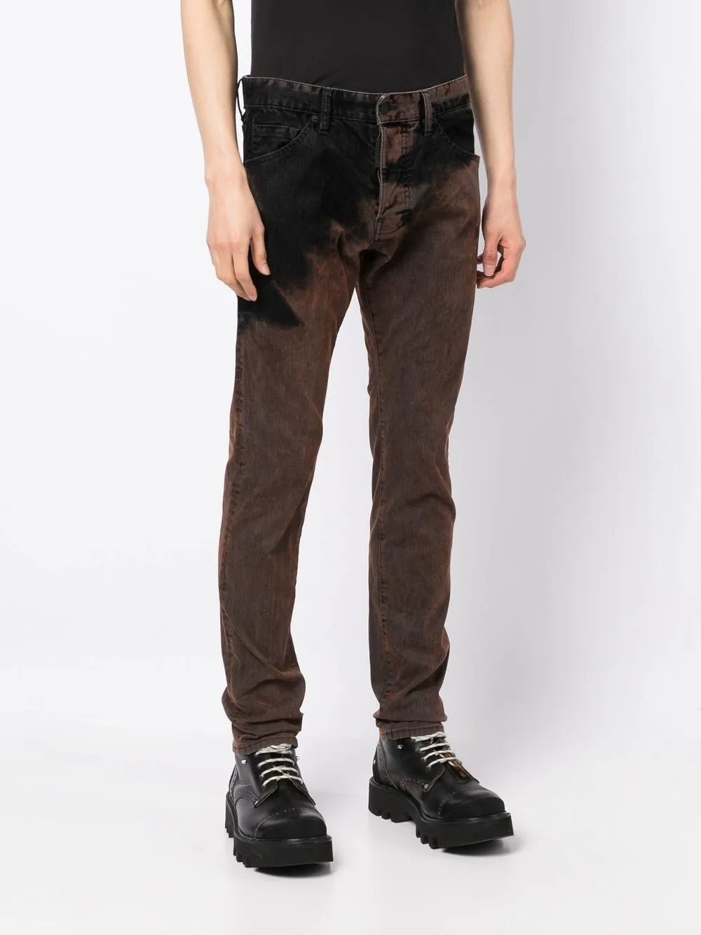  Dsquared2 Vaqueros Rust Velvet Cool Guy - Marrón 