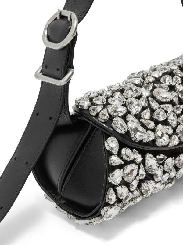 ショルダーバッグ・ポシェット Jil Sander Jil Sander Leather Cannolo Mini Bag Jil Sander Cannolo Mini Leather Shoulder Bag | Black | FARFETCH