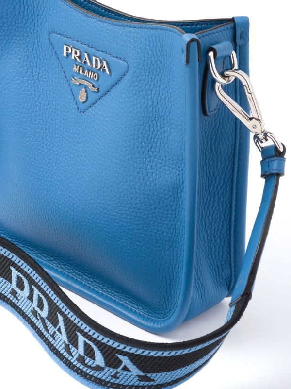 Prada logo-plaque Leather mini-bag - Farfetch