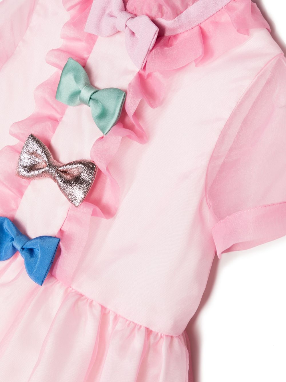 Shop Hucklebones London Multi-bow-detail Dress In Pink