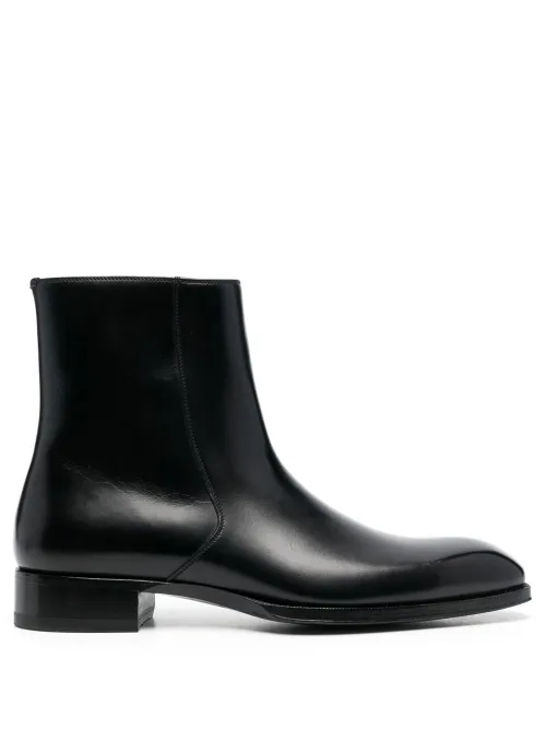 Bottines en cuir de veau - TOM FORD - Modalova