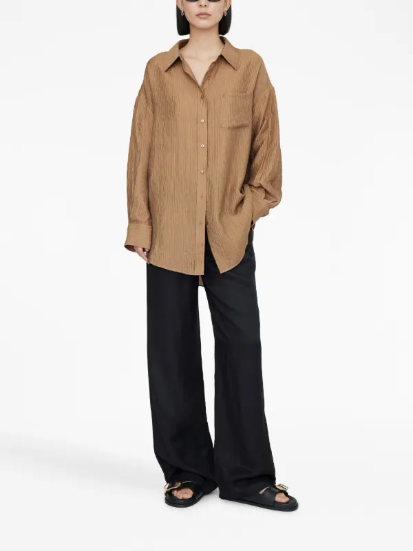 ANINE BING Tio long-sleeve Shirt - Farfetch ANINE BING Tio long-sleeve Shirt - Farfetch
