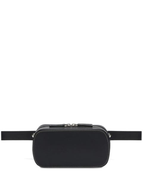 Jil Sander logo-debossed faux-leather belt bag