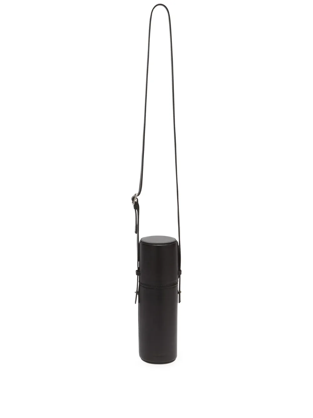 Jil Sander stainless-steel thermos and leather case | Black | Image 1