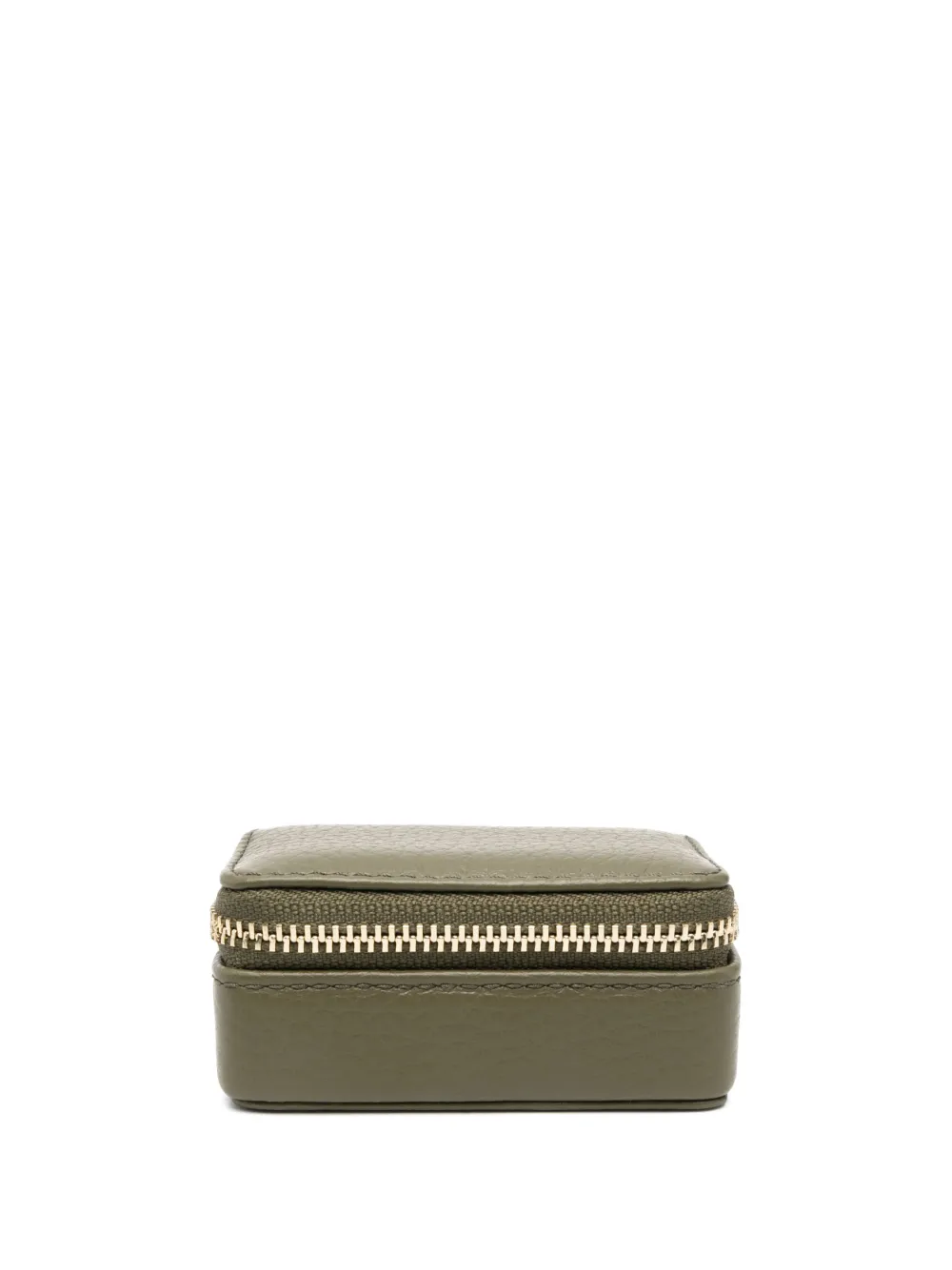 Aspinal Of London Leather Travel Jewellery Box In Grün