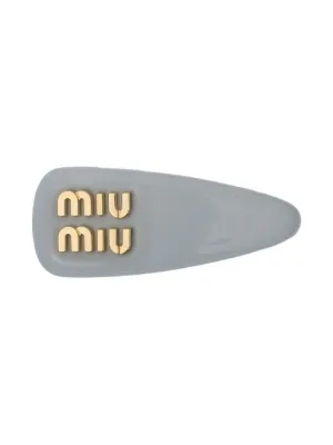 MIU MIU Bow Crystal Hair Clip