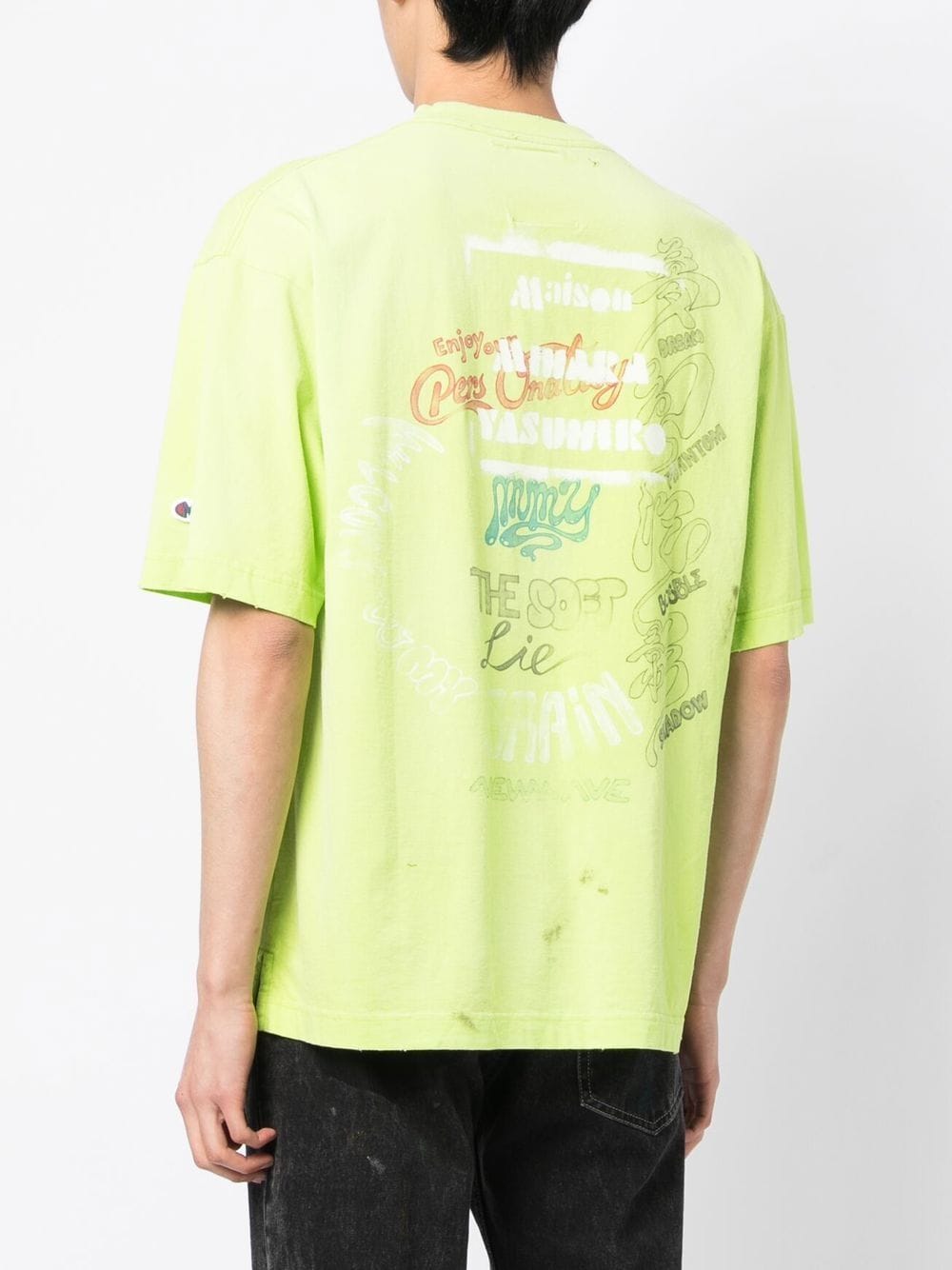 Shop Miharayasuhiro Graphic-print Short-sleeve T-shirt In Grün