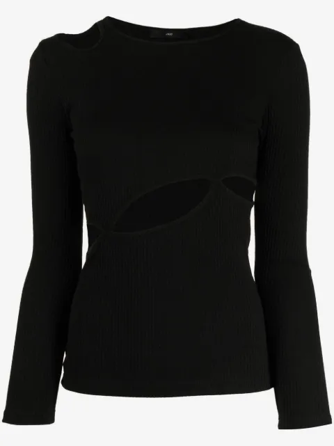 J Koo cut-out detail sweatshirt