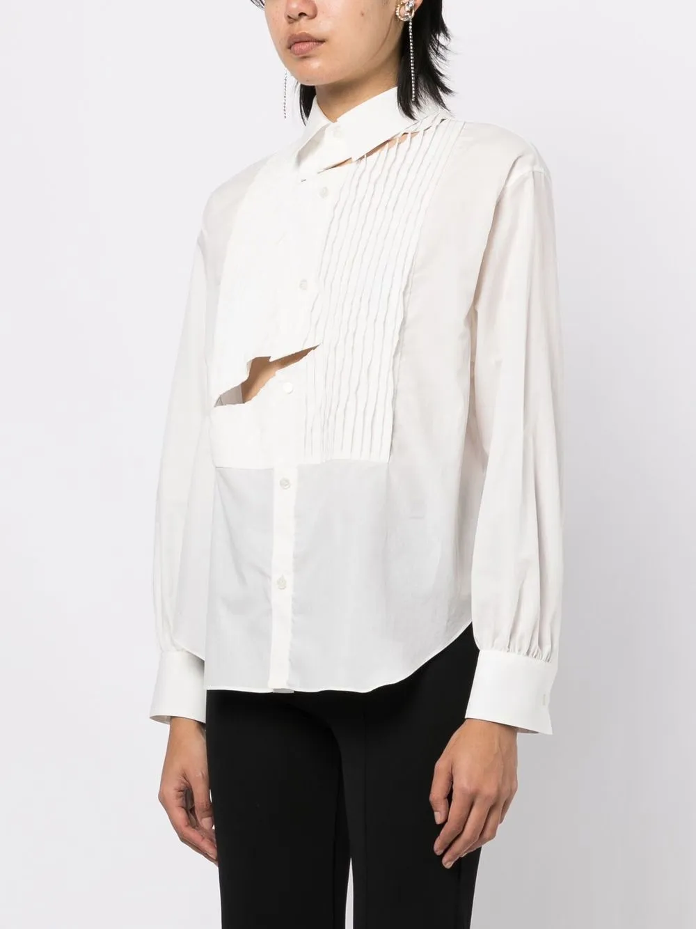 Undercover Rock Mit Cut-outs In White