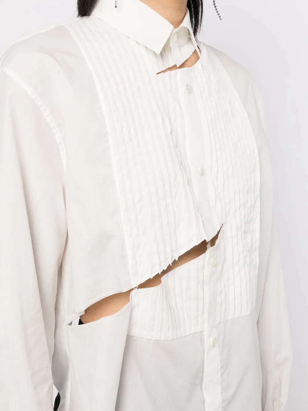 Undercover Rock Mit Cut-outs In White