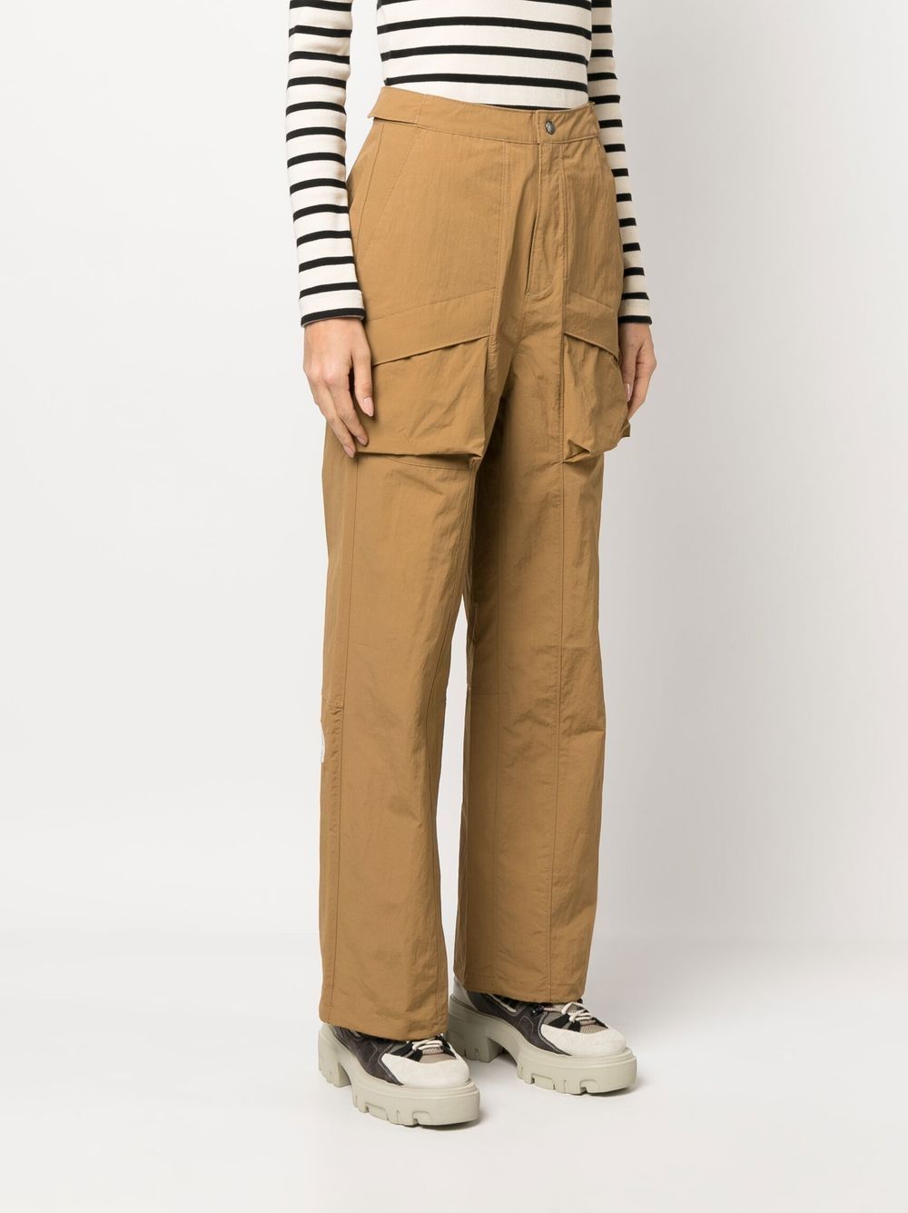 Shop The North Face Pouch-pocket Wide-leg Trousers In Braun
