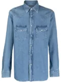 TOM FORD Western-style denim shirt - Blue