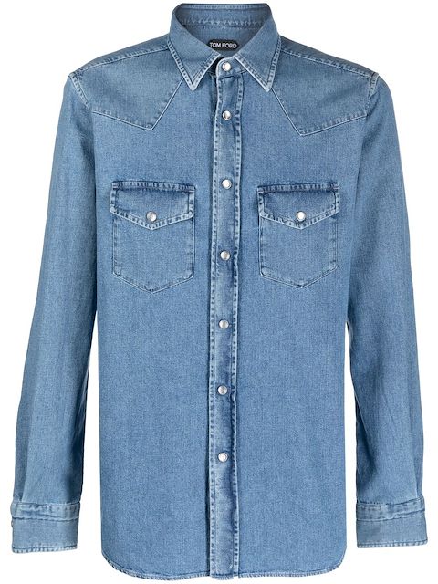 TOM FORD Jeanshemd im Western-Look