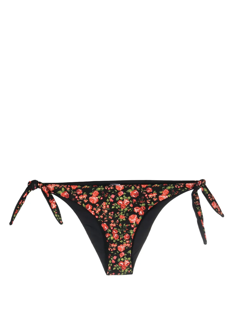 Mc2 Saint Barth Tristan Tie-fastened Bikini Bottoms In Black