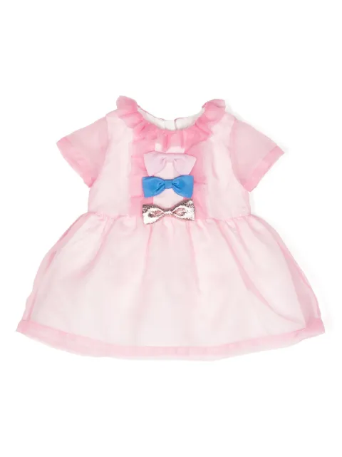 Hucklebones London ruffle-detail gathered dress
