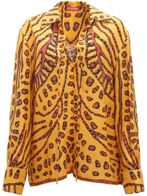 Altuzarra Deka abstract-print blouse