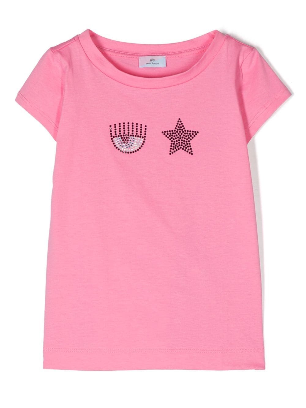 Chiara Ferragni Kids' Embellished Cotton T-shirt In Rosa
