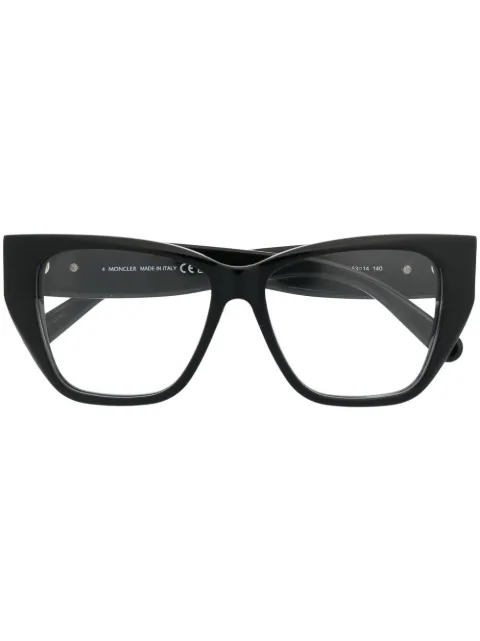 Moncler Eyewear logo-arm detail glasses ML5187 - 0