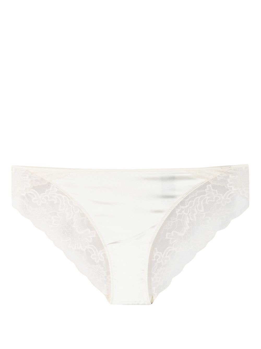 Calvin Klein Floral-lace Thong In White