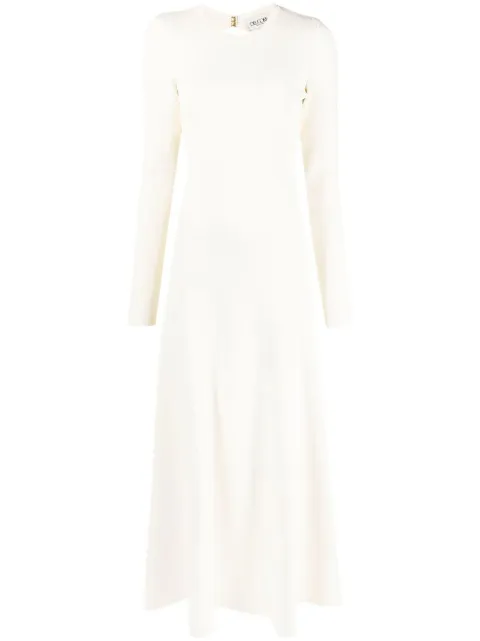 Del Core cut-out long-sleeve dress