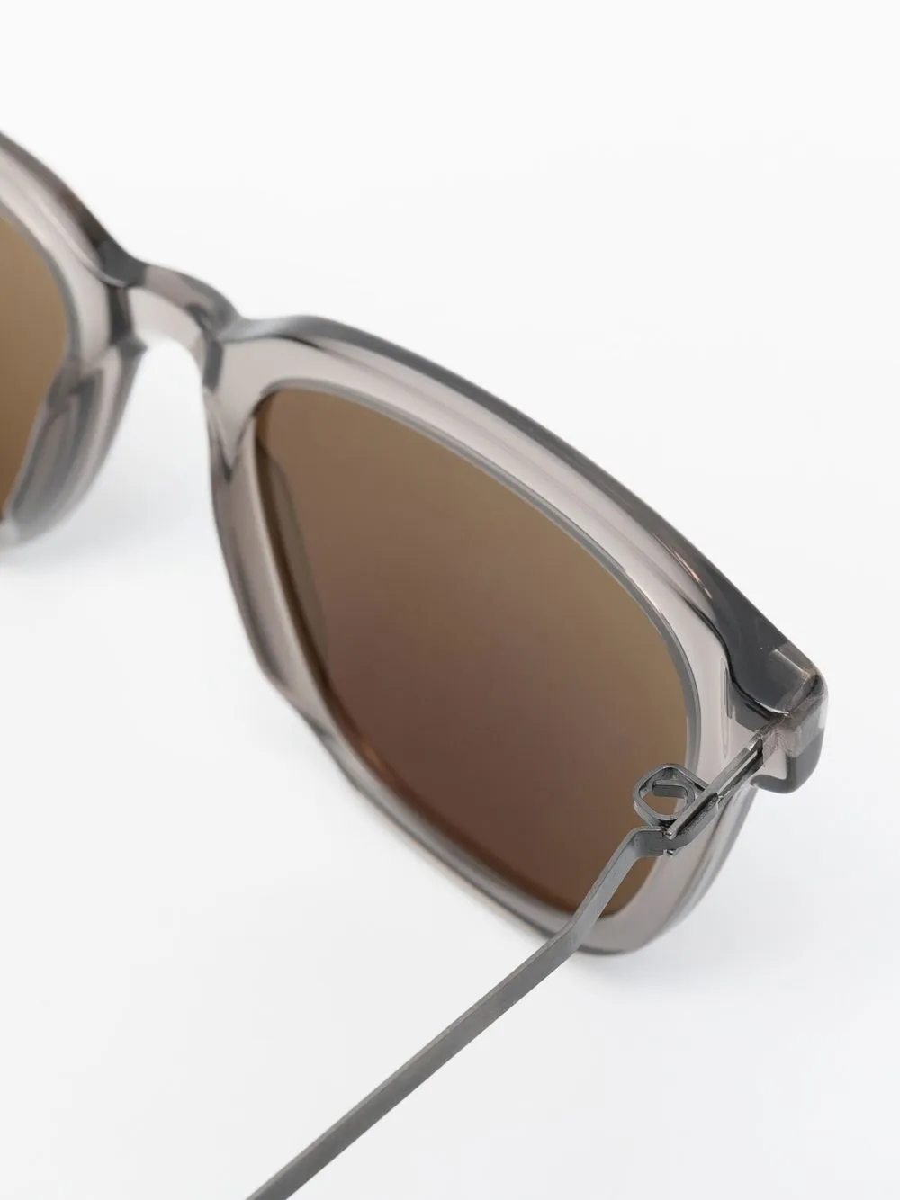Mykita Transparent Square-frame Sunglasses In Grau