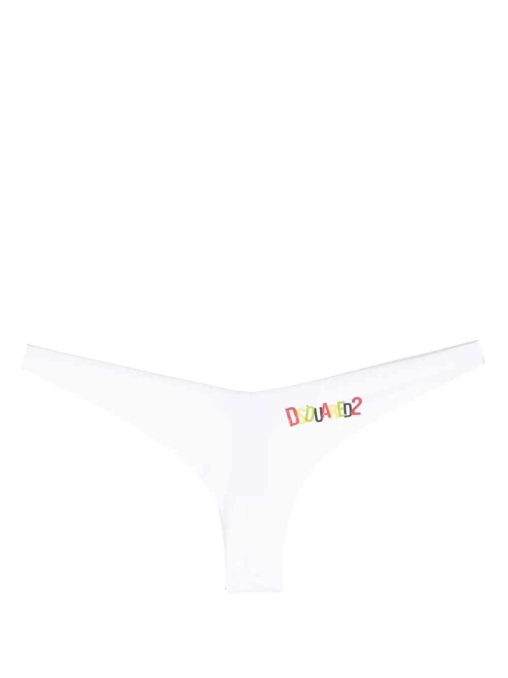 Dsquared2 Bikinislip met logoprint - Wit