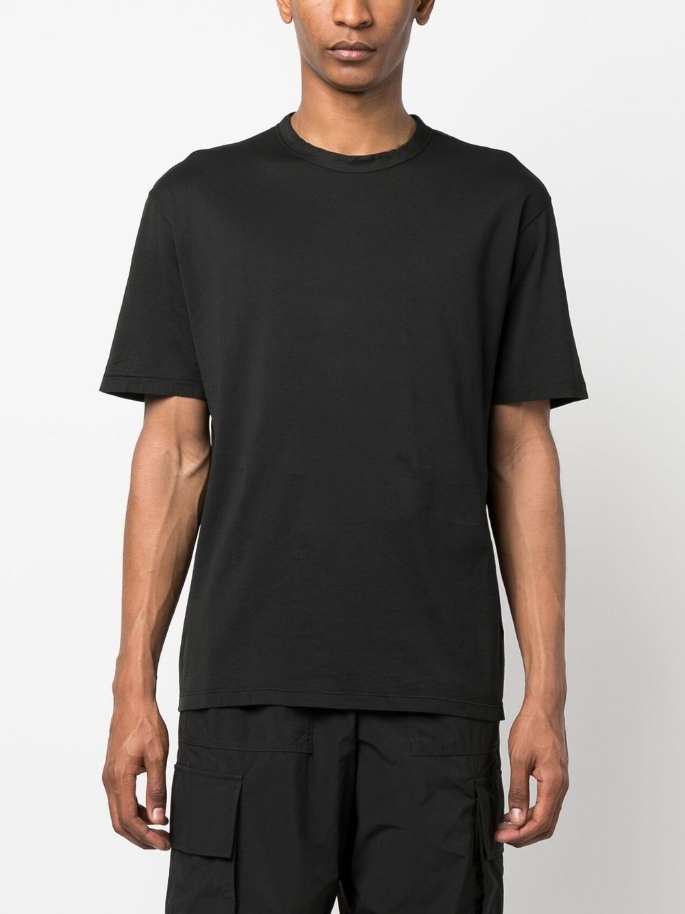 Shop Ten C Logo Patch Short-sleeve T-shirt In Black