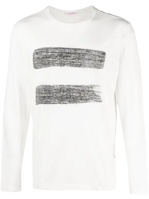 Orlebar Brown chain-stitch linen T-shirt