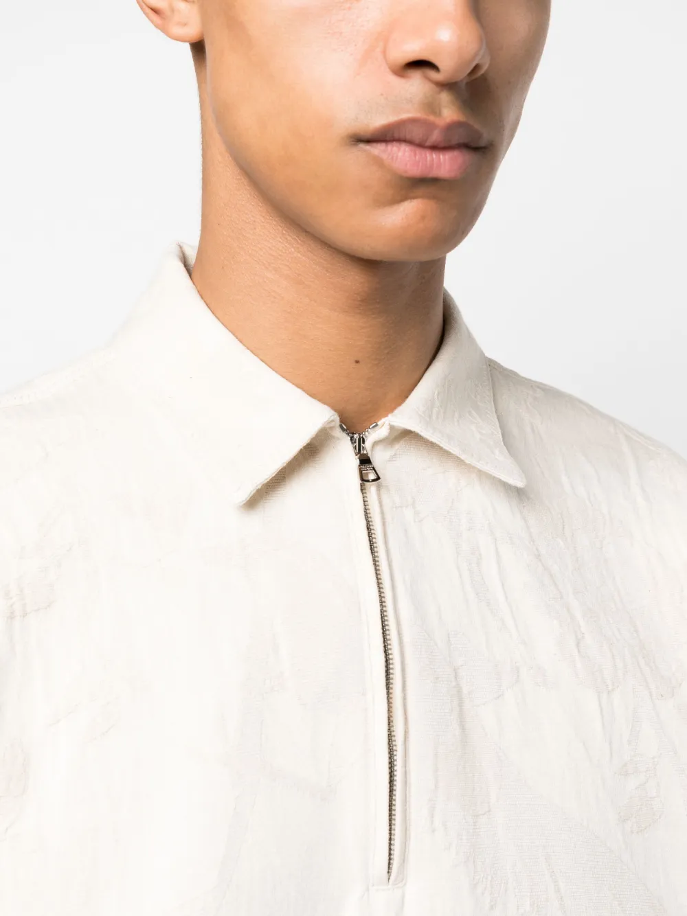 Orlebar Brown Oglio Spread-collar Windbreaker in Neutrals, view 5